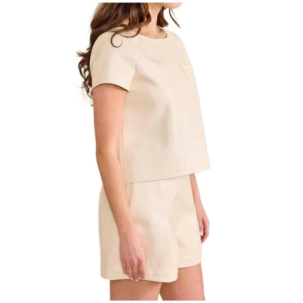 NEW S'EDGE mae tee in creme